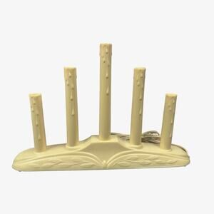 Vtg. NOMA 5 Light Christmas Holiday Window Candelabra‎ with Original Box 1989